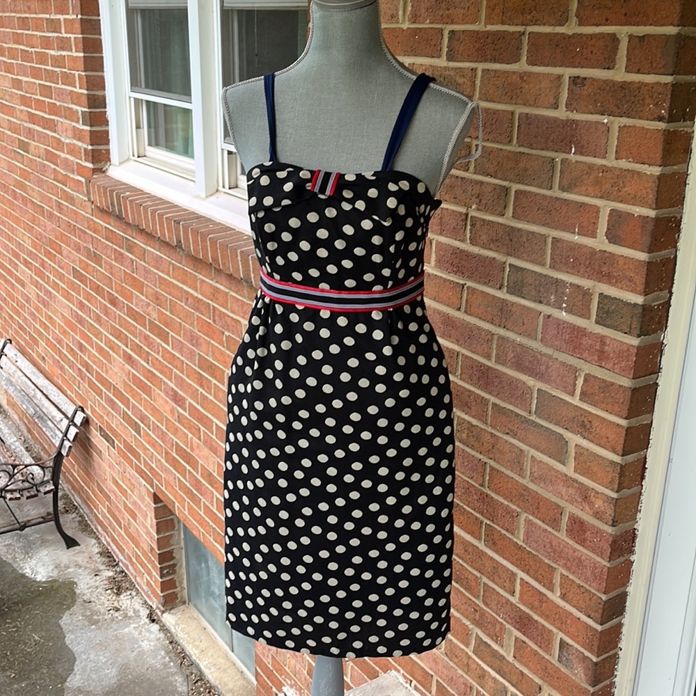 Maeve polka dot dress